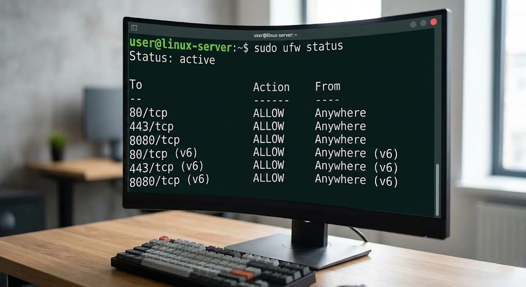 Configuring UFW firewall on Ubuntu server for security