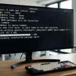 Terminal screenshot of Nginx web server installation for WordPress VPS Installation Guide 2026