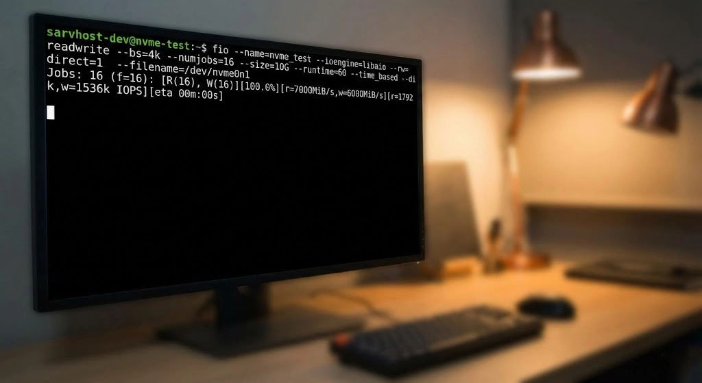 NVMe Gen5 disk performance benchmark on a bare metal server